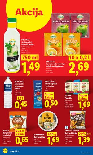 LIDL maisto akcijų leidinys nuo rugpjūčio 24 d.