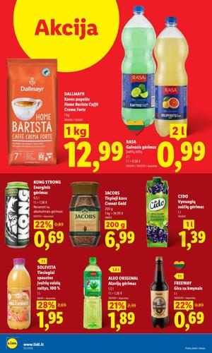 LIDL maisto akcijų leidinys nuo rugpjūčio 24 d.