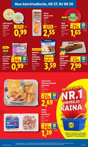 LIDL maisto akcijų leidinys nuo rugpjūčio 24 d.