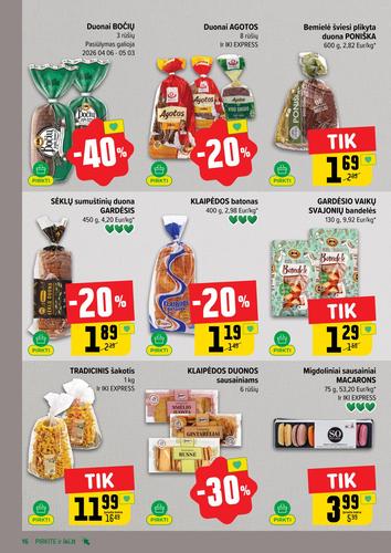 IKI akcijų leidinys "IKI Kainų leidinys Nr. 15" nuo balandžio 6 d.