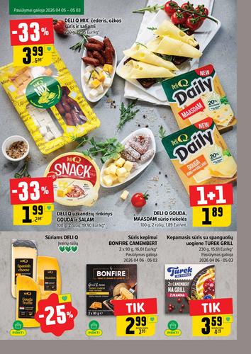 IKI akcijų leidinys "IKI Kainų leidinys Nr. 15" nuo balandžio 6 d.