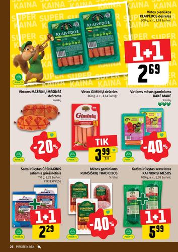 IKI akcijų leidinys "IKI Kainų leidinys Nr. 15" nuo balandžio 6 d.