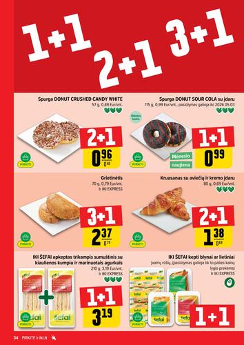 IKI akcijų leidinys "IKI Kainų leidinys Nr. 15" nuo balandžio 6 d.