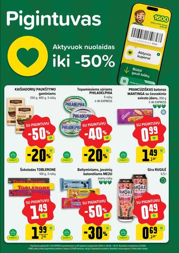 IKI akcijų leidinys "IKI Kainų leidinys Nr. 15" nuo balandžio 6 d.