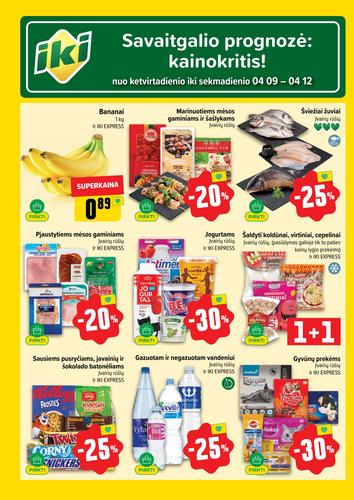IKI akcijų leidinys "IKI Kainų leidinys Nr. 15" nuo balandžio 6 d.
