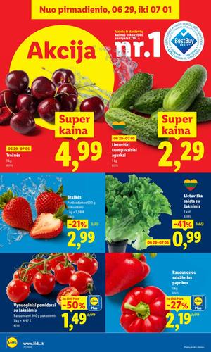 LIDL maisto akcijų leidinys nuo birželio 29 d.