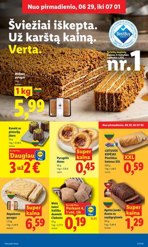 LIDL maisto akcijų leidinys nuo birželio 29 d.