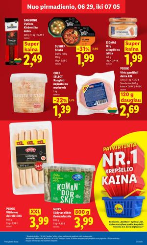LIDL maisto akcijų leidinys nuo birželio 29 d.
