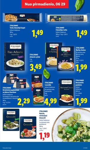LIDL maisto akcijų leidinys nuo birželio 29 d.