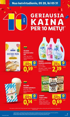 LIDL maisto akcijų leidinys nuo gegužės 25 d.
