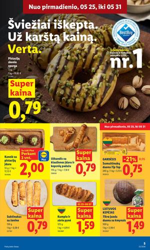 LIDL maisto akcijų leidinys nuo gegužės 25 d.