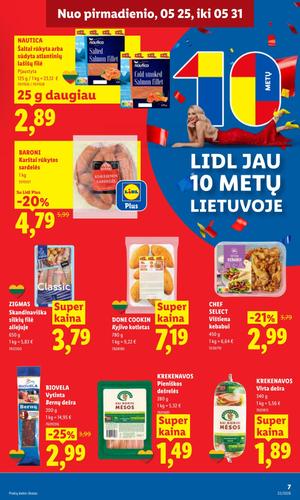 LIDL maisto akcijų leidinys nuo gegužės 25 d.