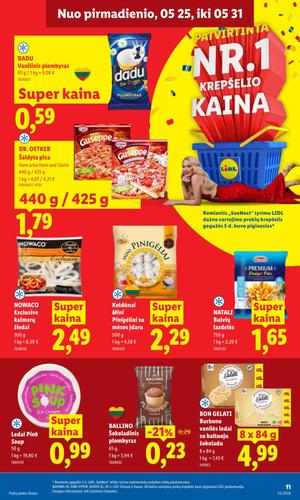 LIDL maisto akcijų leidinys nuo gegužės 25 d.