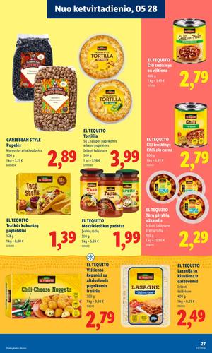 LIDL maisto akcijų leidinys nuo gegužės 25 d.