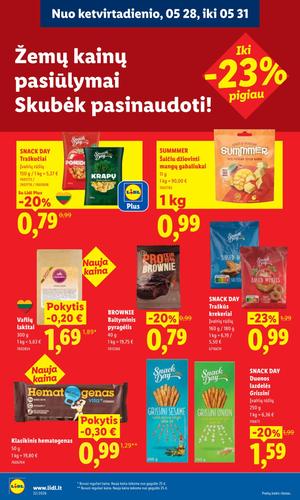 LIDL maisto akcijų leidinys nuo gegužės 25 d.