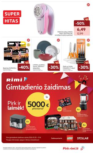 RIMI akcijų leidinys Nr. 43 nuo spalio 20 d.