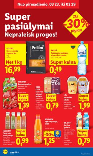 LIDL maisto akcijų leidinys nuo kovo 23 d.