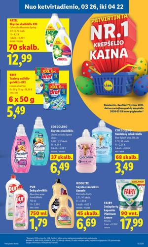 LIDL maisto akcijų leidinys nuo kovo 23 d.