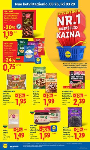 LIDL maisto akcijų leidinys nuo kovo 23 d.