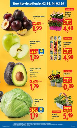 LIDL maisto akcijų leidinys nuo kovo 23 d.