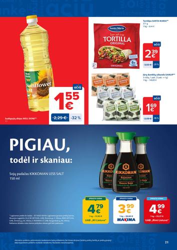 MAXIMA akcijų leidinys Nr. 36 nuo rugsėjo 1 d.