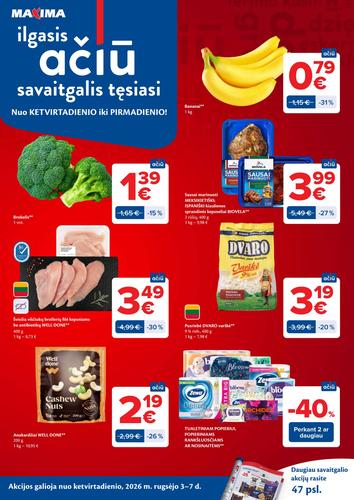MAXIMA akcijų leidinys Nr. 36 nuo rugsėjo 1 d.
