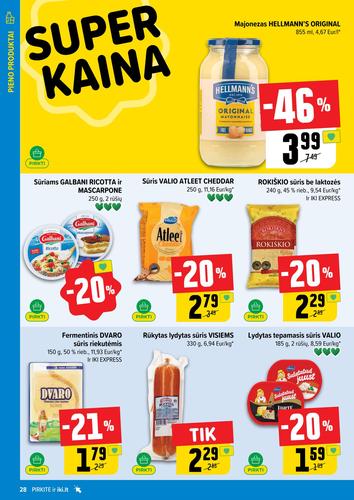 IKI akcijų leidinys "IKI Kaininis leidinys Nr. 39" nuo rugsėjo 22 d.