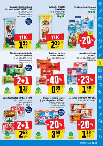 IKI akcijų leidinys "IKI Kaininis leidinys Nr. 39" nuo rugsėjo 22 d.