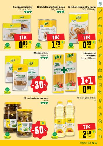 IKI akcijų leidinys "IKI Kaininis leidinys Nr. 39" nuo rugsėjo 22 d.