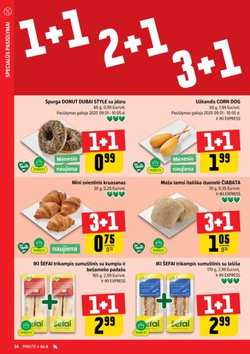 IKI akcijų leidinys "IKI Kaininis leidinys Nr. 39" nuo rugsėjo 22 d.