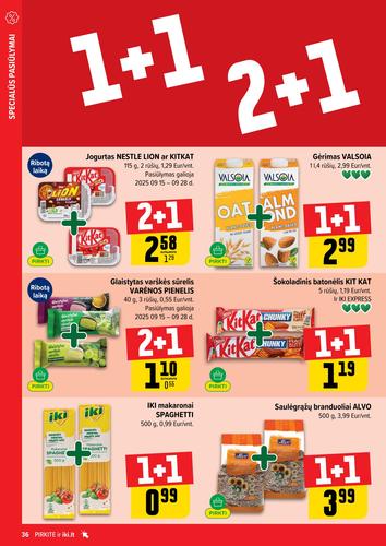 IKI akcijų leidinys "IKI Kaininis leidinys Nr. 39" nuo rugsėjo 22 d.
