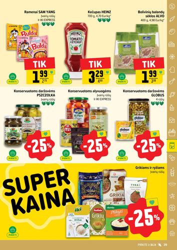 IKI akcijų leidinys "IKI Kaininis leidinys Nr. 39" nuo rugsėjo 22 d.