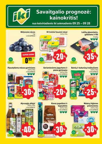 IKI akcijų leidinys "IKI Kaininis leidinys Nr. 39" nuo rugsėjo 22 d.