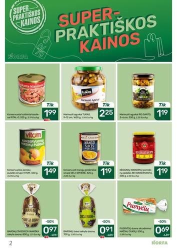 NORFA akcijų leidinys Nr. 1 nuo sausio 8 d.