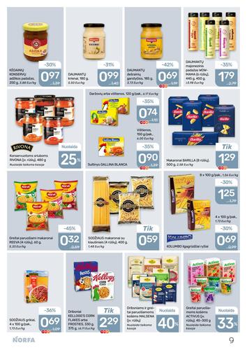 NORFA akcijų leidinys Nr. 1 nuo sausio 8 d.