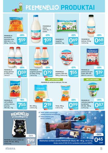 NORFA akcijų leidinys Nr. 1 nuo sausio 8 d.