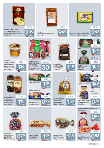 NORFA akcijų leidinys Nr. 1 nuo sausio 8 d.