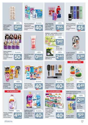 NORFA akcijų leidinys Nr. 1 nuo sausio 8 d.