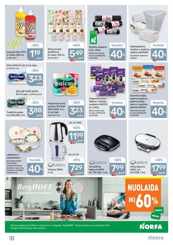 NORFA akcijų leidinys Nr. 1 nuo sausio 8 d.