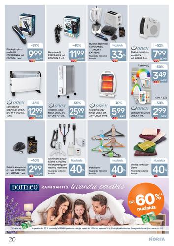 NORFA akcijų leidinys Nr. 1 nuo sausio 8 d.