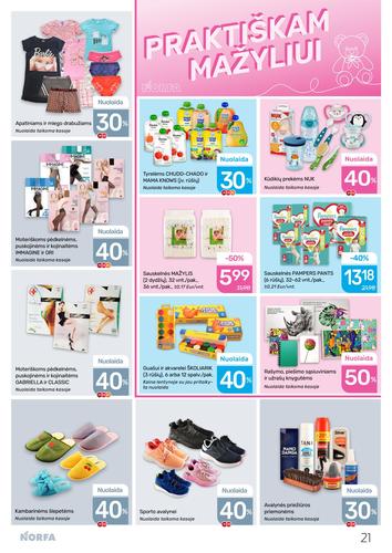 NORFA akcijų leidinys Nr. 1 nuo sausio 8 d.