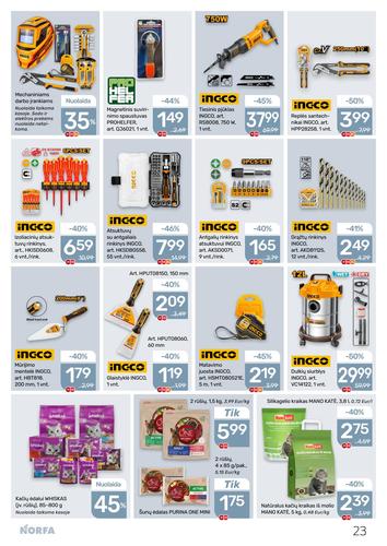 NORFA akcijų leidinys Nr. 1 nuo sausio 8 d.