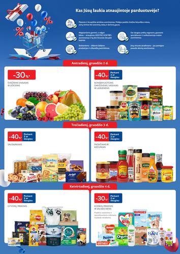 MAXIMA akcijų leidinys "Ypatingi atidarymo pasiūlymai atsinaujinusioje parduotuvėje Gedimino g. 53N, Kupiškyje" nuo gruodžio 2 d.