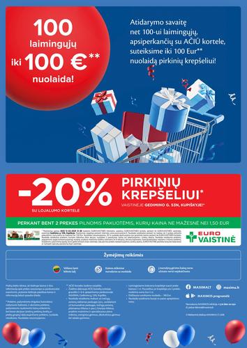 MAXIMA akcijų leidinys "Ypatingi atidarymo pasiūlymai atsinaujinusioje parduotuvėje Gedimino g. 53N, Kupiškyje" nuo gruodžio 2 d.