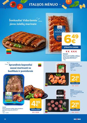 MAXIMA akcijų leidinys "ITALIJOS MĖNUO" nuo rugpjūčio 4 d.