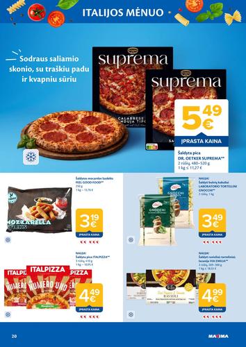 MAXIMA akcijų leidinys "ITALIJOS MĖNUO" nuo rugpjūčio 4 d.