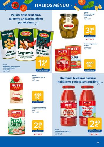 MAXIMA akcijų leidinys "ITALIJOS MĖNUO" nuo rugpjūčio 4 d.