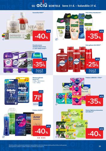 MAXIMA akcijų leidinys "AČIŪ akcijų  Nr. 15" nuo balandžio 7 d.