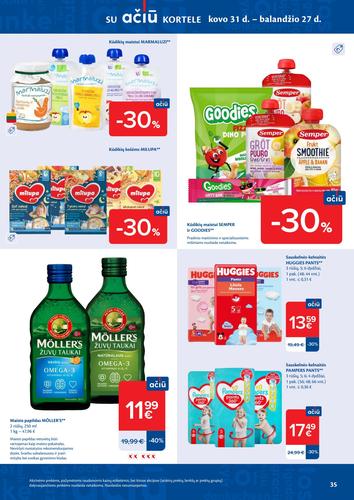 MAXIMA akcijų leidinys "AČIŪ akcijų  Nr. 15" nuo balandžio 7 d.