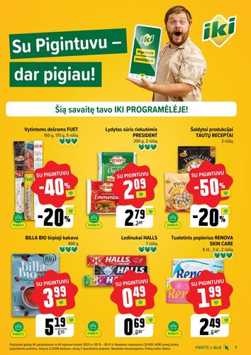 IKI akcijų leidinys "IKI Kaininis leidinys Nr. 38" nuo rugsėjo 15 d.